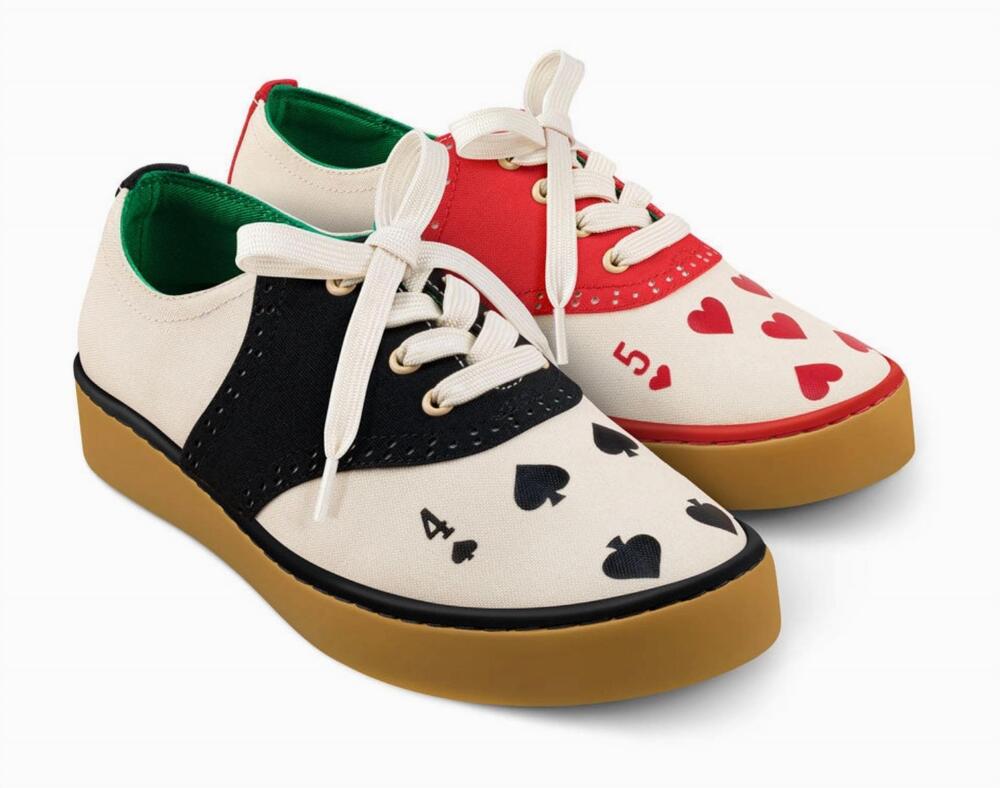 NEW HOT CHOCOLATE DESIGN women's poker casual sneaker in white